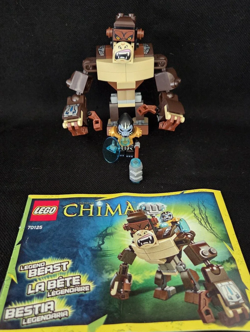 Lego Chima 2014 Legend Beast 2 Sets Gorilla 70125 Lion 70123 Complete w/ Insts.